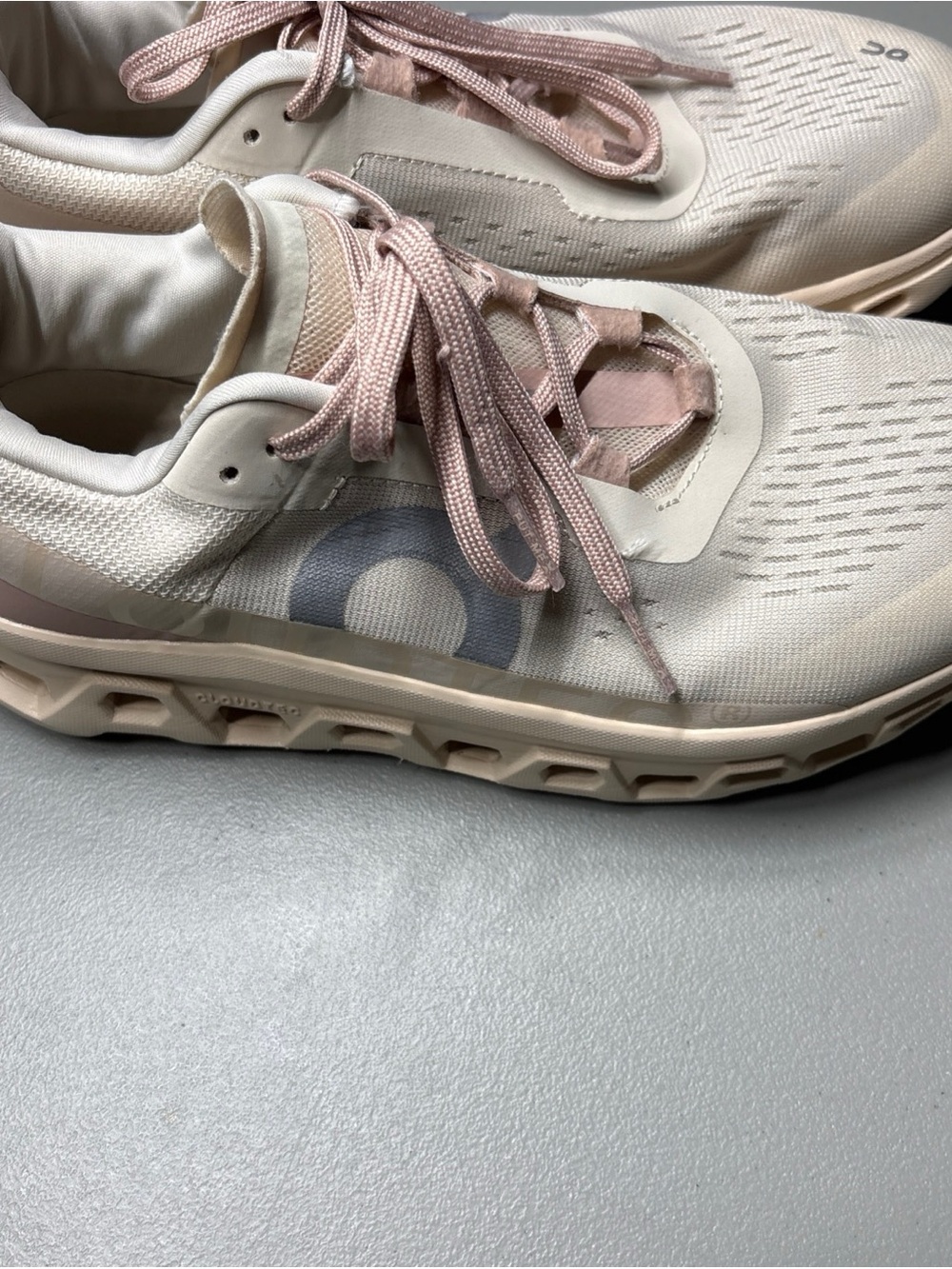 On Cloudmonster Women's 8.5 Moon Fawn Athletic Running Shoes Comfort Sneaker
